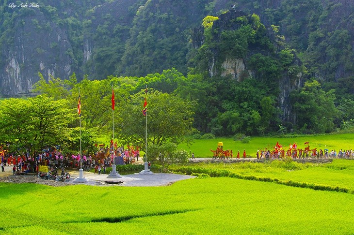 The procession ritual of Thai Vi Temple Festival - ảnh 7